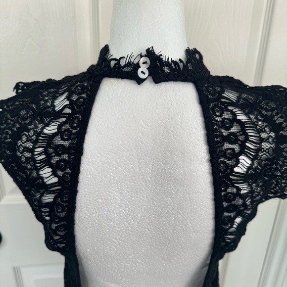 Free People Intimately Daydream Bodycon Slip Black Lace Sheath Dress - Picture 11 of 11